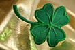 four leaf clover and shine of gold