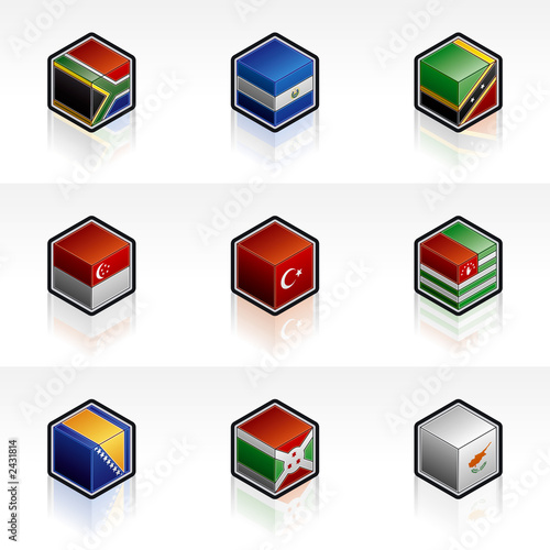 flag icons set - design elements 56p