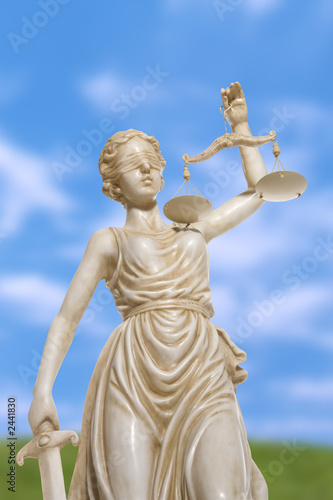 Illustration: lady justice statue lady justice statue