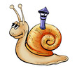 happy snail