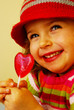 girl with lollipop