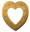 gold heart frame gold heart frame