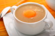 garlic soup on the plate garlic soup on the plate
