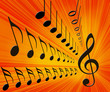 music notes background
