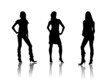 people fashion black silhouettes