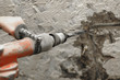 reconstruction with demolition hammer