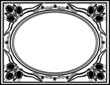 tulip frame black on white