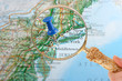 Foto: new york map tack new york map tack