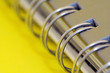 Foto: spiral notebook close up. spiral notebook close up.