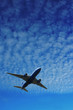airplane over blue sky