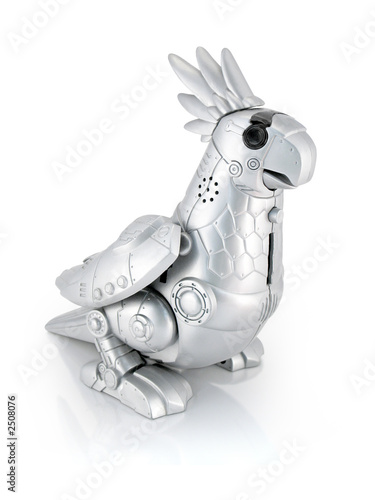 Photo: robotic cockatoo plastic bank (isolated) robotic cockatoo plastic bank (isolated)