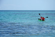 kayaking at sea