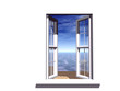 opened window