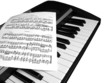 piano music note isolated