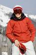 woman in mountains