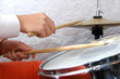 female drummer in action