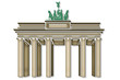 Illustration: piktogramm aqua: brandenburger tor piktogramm aqua: brandenburger tor