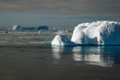 antarctic iceberg in sunlight