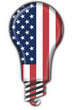 lampadina bandiera usa statunitense