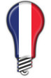 lampadina bandiera francia francese