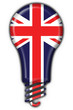 lampadina bandiera uk regno unito