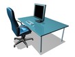 modern business desk