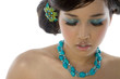young woman in beautiful make up