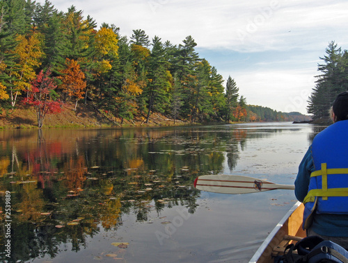 Photo: canoing at freeland lake canoing at freeland lake