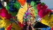 pesonnage de carnaval deguisé