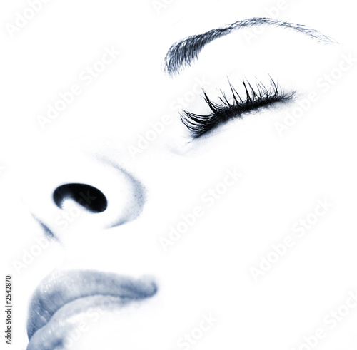 Photo: beautiful girlr - sleeping. close-up beautiful girlr - sleeping. close-up