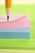 notepads with pencil.