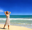 Image : beautiful girl relaxing on holiday
