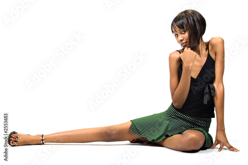 young african american girl