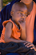 african child and mother