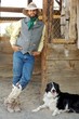 cowboy and his dog