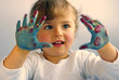 colored hands