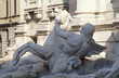 la fontaine de trévi, le triton et le cheval marin