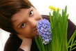 woman and flowers