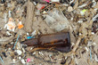 trash on beach