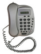grey metallic telephone