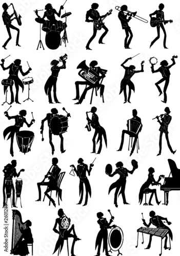 complete set of musicians