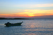 sunset above the sea