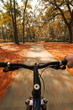 bicycling through fall colors