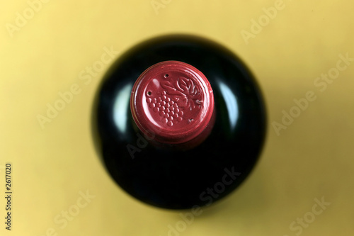 top of red wine
