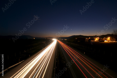 traffic by night