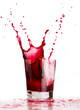red liquid splash
