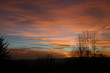 red clouds sunset