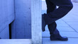 pied contre beton