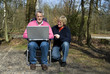 seniors with a laptop
