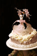 groom and the bride at wedding pie